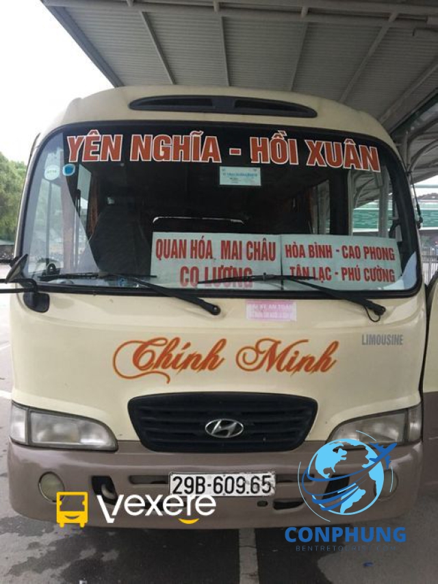 Xe Chính Minh tuyến Hòa Bình - Hà Nội