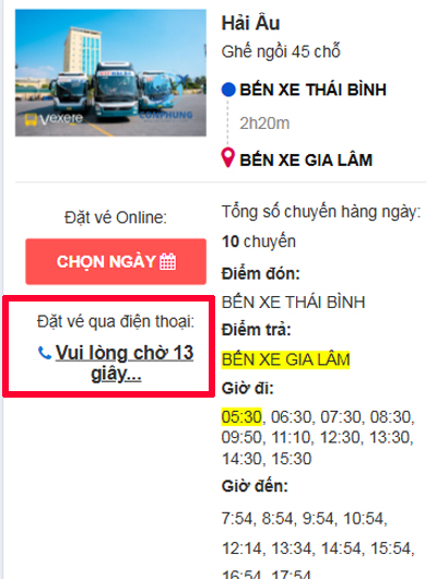 Ảnh minh họa Bước 5(2): đặt vé qua số điện thoại